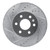R1 15-20 Chevrolet Colorado Front Left Drilled & Slotted Silver Brake Rotor - EDZ-48062L Photo - Primary