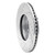 R1 15-20 Chevrolet Colorado Front Right Drilled & Slotted Silver Brake Rotor - EDZ-48062R Photo - out of package