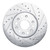 R1 17-25 Buick Enclave Front Right Drilled & Slotted Silver Brake Rotor - EDZ-48090R Photo - Primary