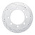 R1 20-25 Chevrolet Silverado 3500 HD Rear Right Drilled & Slotted Silver Brake Rotor - EDZ-48092R Photo - Primary