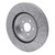 R1 13-14 Ford Mustang Front Left Drilled & Slotted Silver Brake Rotor - EDZ-54071L Photo - out of package