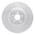 R1 13-14 Ford Mustang Front Right Drilled & Slotted Silver Brake Rotor - EDZ-54071R Photo - Primary