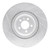 R1 13-14 Ford Mustang Front Right Drilled & Slotted Silver Brake Rotor - EDZ-54071R Photo - out of package