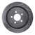 R1 15-23 Ford Mustang Rear Left Drilled & Slotted Silver Brake Rotor - EDZ-54074L Photo - Primary