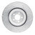R1 15-23 Ford Mustang Front Left Drilled & Slotted Silver Brake Rotor - EDZ-54079L Photo - out of package