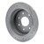R1 97-04 Ford F-250 2WD (Excl Super Duty) Rear Left Drilled & Slotted Silver Brake Rotor - EDZ-54151L Photo - out of package