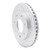 R1 97-04 Ford F-150 4WD Front Right Drilled & Slotted Silver Brake Rotor - EDZ-54152R Photo - out of package