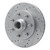 R1 97-02 Ford F-150 RWD Front Left Drilled & Slotted Silver Brake Rotor - EDZ-54155L Photo - out of package