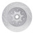 R1 97-02 Ford F-150 RWD Front Right Drilled & Slotted Silver Brake Rotor - EDZ-54155R Photo - out of package