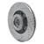 R1 04-08 Ford F-150 RWD Front Right Drilled & Slotted Silver Brake Rotor - EDZ-54184R Photo - out of package