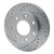 R1 04-08 Ford F-150 RWD Front Left Drilled & Slotted Silver Brake Rotor - EDZ-54185L Photo - out of package