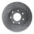 R1 04-08 Ford F-150 4WD Front Left Drilled & Slotted Silver Brake Rotor - EDZ-54187L Photo - out of package
