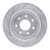 R1 12-14 Ford F-150 RWD Rear Right Drilled & Slotted Silver Brake Rotor - EDZ-54218R Photo - out of package