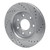 R1 10-14 Ford F-150 4WD Front Left Drilled & Slotted Silver Brake Rotor - EDZ-54219L Photo - out of package
