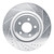 R1 20-25 Ford Explorer Rear Right Drilled & Slotted Silver Brake Rotor - EDZ-54278R Photo - Primary