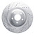 R1 20-25 Ford Explorer Front Left Drilled & Slotted Silver Brake Rotor - EDZ-54279L Photo - Primary