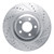 R1 20-25 Ford Explorer Front Right Drilled & Slotted Silver Brake Rotor - EDZ-54279R Photo - Primary
