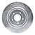 R1 20-25 Ford Explorer Rear Left Drilled & Slotted Silver Brake Rotor - EDZ-54280L Photo - Primary