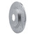 R1 20-25 Ford Explorer Rear Left Drilled & Slotted Silver Brake Rotor - EDZ-54280L Photo - Primary