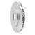 R1 21-25 Ford F-150 RWD Front Right Drilled & Slotted Silver Brake Rotor - EDZ-54287R Photo - out of package