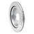 R1 21-25 Ford F-150 Lightning Rear Right Drilled & Slotted Silver Brake Rotor - EDZ-54288R Photo - out of package