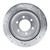R1 21-25 Ford BRONCO Rear Left Drilled & Slotted Silver Brake Rotor - EDZ-54289L Photo - Primary
