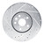 R1 20-22 Ford Mustang Left Front Drilled & Slotted Silver Brake Rotor - EDZ-54290D Photo - Primary