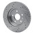 R1 10-25 Buick Regal Rear Right Drilled & Slotted Silver Brake Rotor - EDZ-65024R Photo - out of package