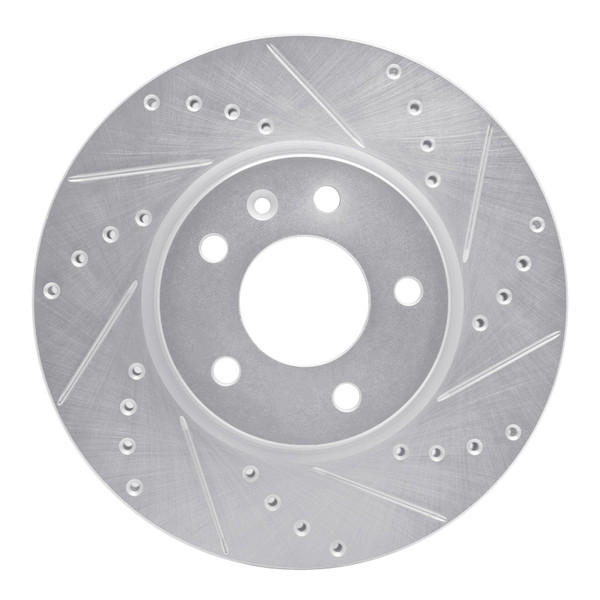 R1 11-25 Buick Encore GX Front Right Drilled & Slotted Silver Brake Rotor - EDZ-45045R Photo - Primary