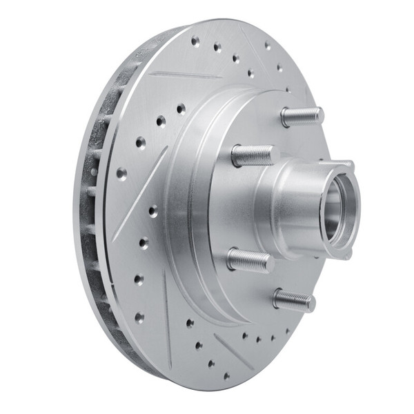 R1 94-02 Chevrolet Express 2500 Front Right Drilled & Slotted Silver Brake Rotor - EDZ-48031R Photo - Primary