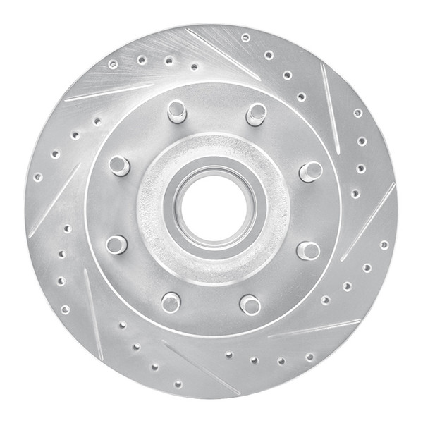 R1 95-04 Ford E-350 Econoline Front Right Drilled & Slotted Silver Brake Rotor - EDZ-54135R Photo - Primary