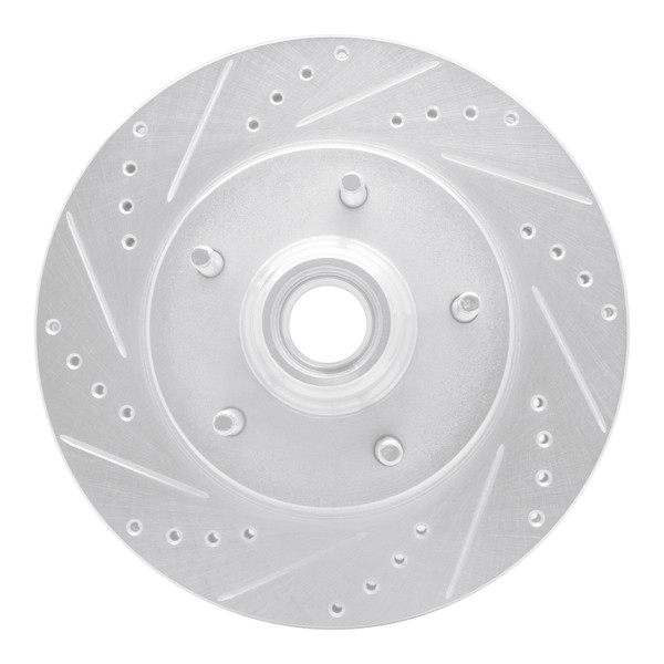 R1 97-99 Ford F-150 RWD Front Left Drilled & Slotted Silver Brake Rotor - EDZ-54146L Photo - Primary