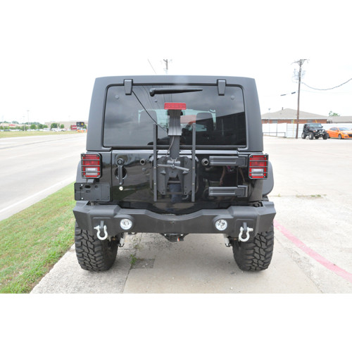 Hooke Road Heavy Duty Tailgate Hinge & Spare Tire Carrier For Jeep Wrangler JK 2007-2018