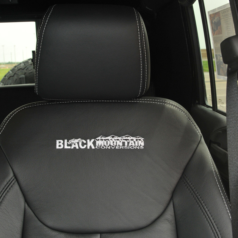 Jeep Wrangler Leather Seat Covers (Black) – BLKMTN