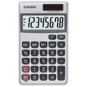 CASIO SL300VE/SL300SV Wallet Solar Calculator with 8-Digit Display R810-CIOSL300VE CASIO SL300VE/SL300SV Wallet Solar Calculator with 8-Digit Display R810-CIOSL300VE