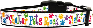 Shelter Pets Rock Nylon Dog Collars Large S528-125-146 LG Shelter Pets Rock Nylon Dog Collars Large S528-125-146 LG