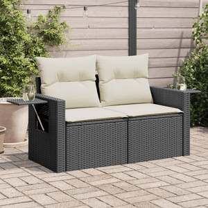  Garden Sofa Black, Cream White A949-366017