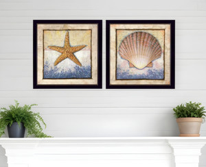 Set Of Two Sea Journey Black Framed Print Wall Art N270-405710