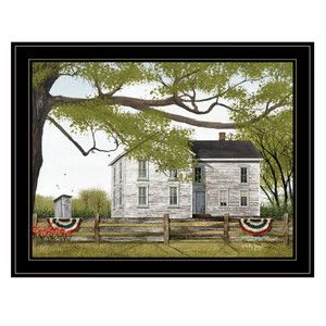 Sweet Summertime House 4 Black Framed Print Wall Art N270-404513