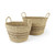 Set Of Two Detailed Wicker Storage Baskets N270-392170