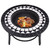  Mosaic Fire Pit Black and White 26.8" Ceramic A949-46721