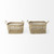 Set Of Two Brown Wicker Storage Baskets N270-392158