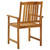  Patio Chair Set of 2 Brown Solid Acacia wood Medium Durable A949-3061199