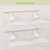 Closet Shelves Wall Mounted Set of 2 Metal Wire Shoe Racks - Color: White D681-JZ10357