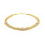 14k Two-Tone Gold Dual Wheat Chain Bracelet with Diamond Stations (3.75 mm) P150-28577-7.25