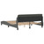  Bed Frame Dark Gray Polyester Fabric, Metal, Solid Pine Wood, Plywood A949-373289