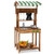 Double-Sided Mud Kitchen with Canopy and Chalkboard for 3+ Years Old-Natural B593-TP10375