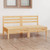  Garden Sofa Natural wood Solid pinewood Medium Modular A949-3082372