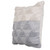 20" X 20" Heathered Gray And Off-White 100% Cotton Geometric Zippered Pillow N270-516901