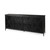 16" Black Iron Sideboard with Four Glass Doors N270-380242